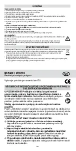 Предварительный просмотр 88 страницы Rapid BTX140 Operating Instructions Manual