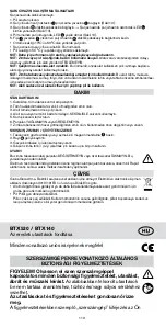 Предварительный просмотр 112 страницы Rapid BTX140 Operating Instructions Manual