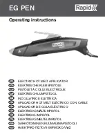 Rapid EG PEN Operating Instructions Manual preview