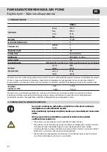 Preview for 60 page of Rapid PCN45 Operating Instructions Manual