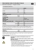 Предварительный просмотр 81 страницы Rapid PFN3490 Operating Instructions Manual