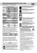 Предварительный просмотр 70 страницы Rapid PN21-40 M2 Manual