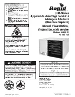 Preview for 3 page of Rapid UHDX 75 Installation, Operation & Service Manual