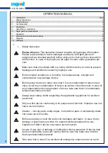 Preview for 2 page of Rapid ZPA AB/Z Operation Manual