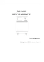 Preview for 2 page of Rapidchef SACO Series Operating Instructions Manual