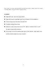 Preview for 3 page of Rapidchef SACO Series Operating Instructions Manual