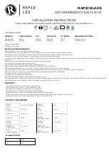 Preview for 1 page of RapidLED R9996-S-BK Installation Instructions