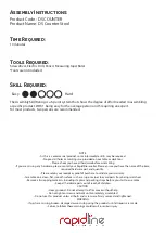 Preview for 1 page of Rapidline DS COUNTER Assembly Instructions