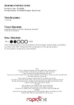 Preview for 1 page of Rapidline PU900M Assembly Instructions