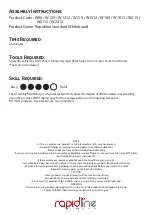 Preview for 1 page of Rapidline W96 Assembly Instructions