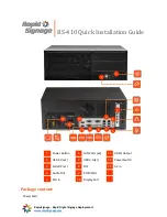 RapidSignage RS-410 Quick Installation Manual preview