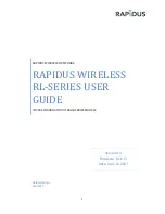 Rapidus RL series User Manual preview