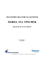 Предварительный просмотр 1 страницы Rapiscan TSA TPM-903B Operation And Service Manual