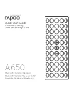 Preview for 2 page of Rapoo A650 Quick Start Manual