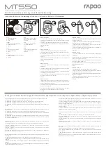 Preview for 1 page of Rapoo MT550 Quick Start Manual