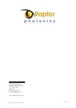 Preview for 22 page of Raptor Photonics HAWK 252 User Manual