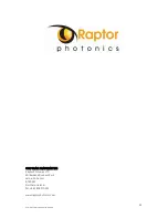 Preview for 22 page of Raptor Photonics KE60V-BV-CL User Manual