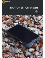 Raptor E5 Quick Start Manual preview