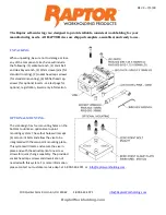 Предварительный просмотр 2 страницы Raptor RWP-502 Operation Manual