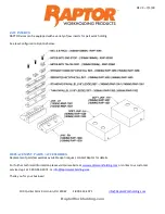 Предварительный просмотр 5 страницы Raptor RWP-502 Operation Manual