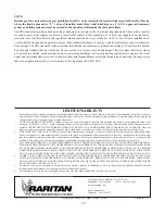 Preview for 16 page of Raritan 21SRP1512 Operation, Maintenance, And Installation Instructions