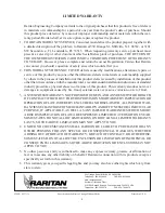 Предварительный просмотр 4 страницы Raritan 31-3005 Installation And Maintenance Instructions