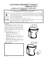 Preview for 1 page of Raritan ATLANTES FREEDOM VORTEX-VAC AV Installation And Maintenance Instructions Manual