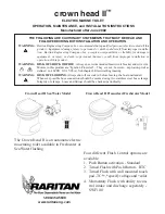 Raritan Crown Head II Operation, Maintenance, And Installation Instructions preview