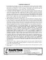 Preview for 8 page of Raritan Crown Head Installation, Operation And Maintenance Instructions