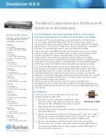 Raritan Dominion KX II KX2-232 Specifications preview