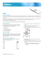 Preview for 1 page of Raritan EMX series Quick Setup Manual