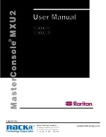 Preview for 1 page of Raritan MXU2 User Manual