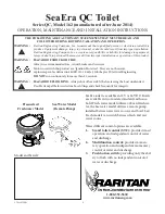 Raritan SeaEra QC Series Operation, Maintenance, And Installation Instructions preview