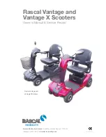 Rascal Vantage X Owners Manual & Service Record preview