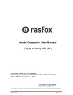 Preview for 1 page of Rasfox DAC1922 User Manual