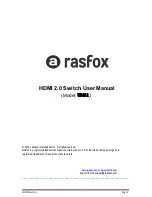 Preview for 1 page of Rasfox UH461 User Manual