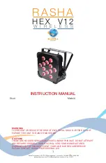 RASHA PROFESSIONAL HEX V12 Wireless Instruction Manual preview