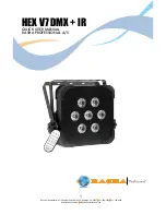 Предварительный просмотр 1 страницы RASHA PROFESSIONAL HEX V7 DMX + IR Quick User Manual