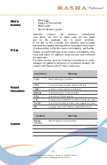 Предварительный просмотр 4 страницы RASHA PROFESSIONAL K2 Quick User Manual