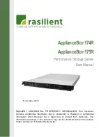 Preview for 1 page of Rasilient ApplianceStor 174R User Manual