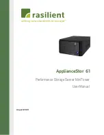 Предварительный просмотр 1 страницы Rasilient ApplianceStor 61 User Manual