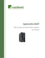 Rasilient ApplianceStor AS63T User Manual предпросмотр