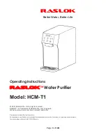 Предварительный просмотр 1 страницы RASLOK HCM-T1 Operating Instructions Manual