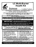 Предварительный просмотр 1 страницы Rasmussen LC-18-N Assembly, Installation And Operation Instructions