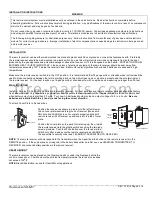 Предварительный просмотр 2 страницы Rasmussen SR-MV1 Installation And Operating Instructions