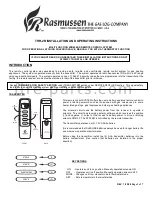 Rasmussen THR-2R Installation And Operating Instructions Manual preview