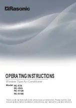 Предварительный просмотр 1 страницы Rasonic RC-X12A Operating Instructions Manual