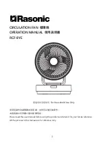 Rasonic RCF-8YE Operation Manual предпросмотр