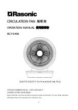 Rasonic RCF-9KW Operation Manual preview