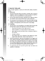 Preview for 9 page of Rasonic RMC-B6 Operation Manual